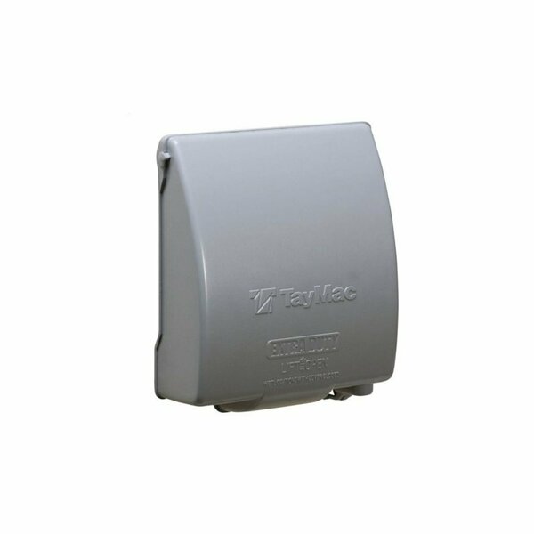 Hubbell Electrical Box Cover, 2 Gang, Aluminum, In-Use; Low Profile MX7280S